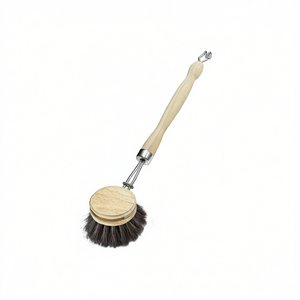 Dish <b>Brush</b> Wood Pure Horsehair 4.2 Cm Cleaning Kitchen Use - Product Image 2