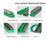 Chaîne de rouleaux de convoyeur 06C, guide linéaire, rail, type CK CKG CS U, UPE PANylon, chaîne d'entraînement en plastique, bande, usinage CNC 06BSS