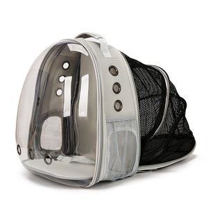 Mochila de <span class=keywords><strong>Transporte</strong></span> para <span class=keywords><strong>Mascotas</strong></span>, de Lujo, Transparente, de PVC, Portátil, para Viajes al Aire Libre, de Gran Capacidad, Resistente - Product Image 1