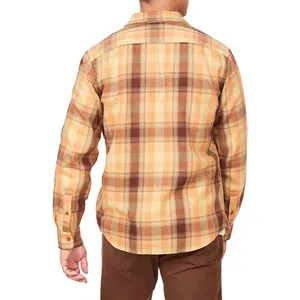 2024 фланелевая клетчатая рубашка, модные мужские фланелевые рубашки с длинным рукавом на заказ