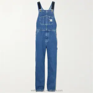 Custom Multiple Pockets Work Jeans Cotton Denim Overalls For Men