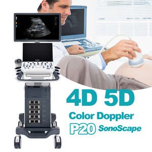 Sonosbape mesin <span class=keywords><strong>Ultrasound</strong></span>, Sonoscape P20 4D 5D troli warna Doppler - Product Image 2