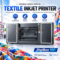 Nouvelle imprimante numérique textile double face haute vitesse pour étiquettes, machine d'impression de tissus en rouleau avec écran tactile pour l'industrie