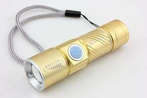 Xách tay zoom Xe Đạp Nhỏ Dưới Nước USB sạc khẩn cấp <span class=keywords><strong>LED</strong></span> ngân hàng điện đèn pin - Product Image 4