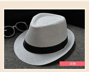 Sombreros Fedora de Paja Baratos Listos para Enviar, Promocionales EATH27, Sombreros <span class=keywords><strong>Borsalino</strong></span> al por Mayor, <span class=keywords><strong>Sombrero</strong></span> <span class=keywords><strong>Trilby</strong></span> Jazz - Product Image 5