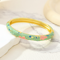 Bracelet en métal fait main, thème Amour, émail cloisonné soudé, souvenir du Nouvel An de Pékin, cadeau de Chine