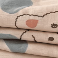 Tissu numérique floral en polyester et coton, doux et respirant, pour la literie, les rideaux, les coussins, les vêtements pour enfants et les jupes