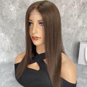 Prêt à expédier : Compléments capillaires 8"X10" pour femmes, en cheveux humains naturels, mini-perruque pré-épilée, cheveux vierges européens, topper à dentelle frontale pour femmes - Product Image 6
