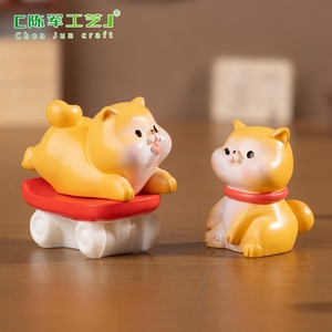 Poupée chiot mignonne et <span class=keywords><strong>coquine</strong></span> Weij Landscape, accessoires décoratifs pour maison de poupée, mini décorations de bureau, petites décorations - Product Image 5