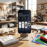 Imprimante à plat tout-en-un PodNEX A3 DX7 nouvelle génération, automatique, CMYK, UV, jet d'encre, transfert thermique, 2400 DPI, contrôle Android, compatible Flex Phone/AirPods