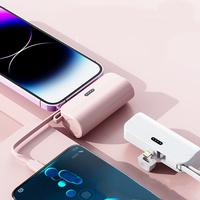 Batería Externa Portátil de 5000mAh, Mini Power Bank, Cargador de Teléfono