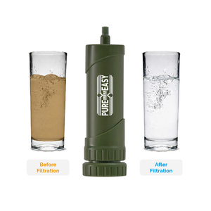 <span class=keywords><strong>Portable</strong></span> 0.01 microns extérieur purificateur d'eau manuel UF filtre à eau paille pour Camping randonnée survie d'urgence - Product Image 1