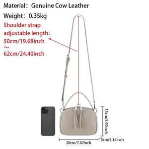 Bolsos de Mano AndoBag para Mujer, Bolso Bandolera de Cuero Genuino, Bolso de Hombro Casual de Moda 3088 - Product Image 2