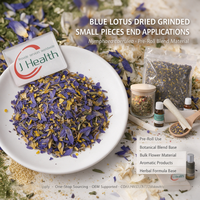 JULYHEALTH Grind Crushed Blue Lotus Dried Grinded Small Pieces Relaxing for Legal Pre-roll Nymphaea Caerulea