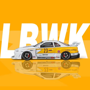 Coche de Metal Fundido a Presión 1:24 Skyline <span class=keywords><strong>Ares</strong></span> GTR R34 S15 Versión de Carrocería Ancha, Superauto de Aleación Fundida a Presión, Modelo de Coche con Sonido y Luz, Regalo para Niños - Product Image 4