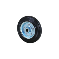 Roues à roulettes en caoutchouc à roulement à aiguilles à noyau d'acier 200/50-100, haute capacité de charge, sans frein ni filetage, directement de l'usine