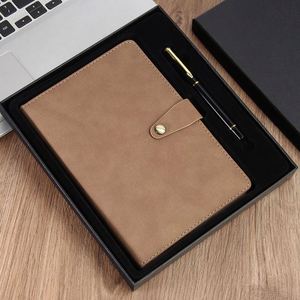 Wholesale Custom <b>A5</b> Leather Hardcover Organizer/<b>Planner</b> Notebook 100 Sheets Thermal Binding Business Promotional Gift Zhejiang - Product Image 4