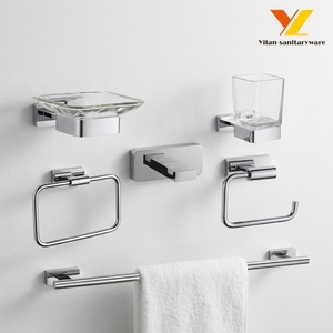 Fashion Home Decor Bathroom Accessories Set Made of Durable Metal and Brass