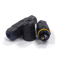 Connecteur de câblage à vis L20 2/3/4/5 voies, étanche IP68, pour extérieur, 2, 3, 4, 5 broches