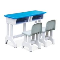 Ensemble de meubles de maternelle en plastique pour salle de classe préscolaire bureau et chaise d'école primaire pour enfants lecture étude apprentissage