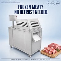 Machine automatique de découpe de viande congelée en dés, en acier inoxydable 304, pour la découpe de côtes, de poulet, de canard et de os, certifiée CE