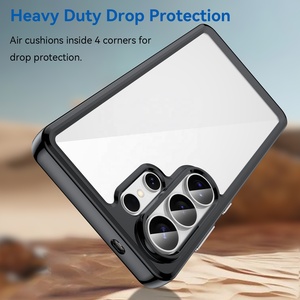 Custodia Ibrida Trasparente per <span class=keywords><strong>Samsung</strong></span> S26 Ultra, Cover in Gel di Gomma con Bordo Protettivo, Custodia Trasparente per <span class=keywords><strong>Samsung</strong></span> S25 Edge S24 Plus S23 - Product Image 2