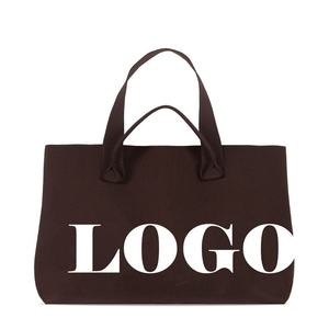 Nuevos Bolsos Tote de Punto para Mujer al por Mayor, Bolsos Tote Grandes de Jacquard Personalizados con Marca, Bolsos de Compras de Jacquard Estilo Diseñador con Logotipos Personalizados - Product Image 4