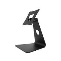 Nouveau support de moniteur LCD de bureau noir avec fonction d'inclinaison, construction en tôle/fer, tailles d'écran de 7 à 32 pouces, VESA 75/100 mm