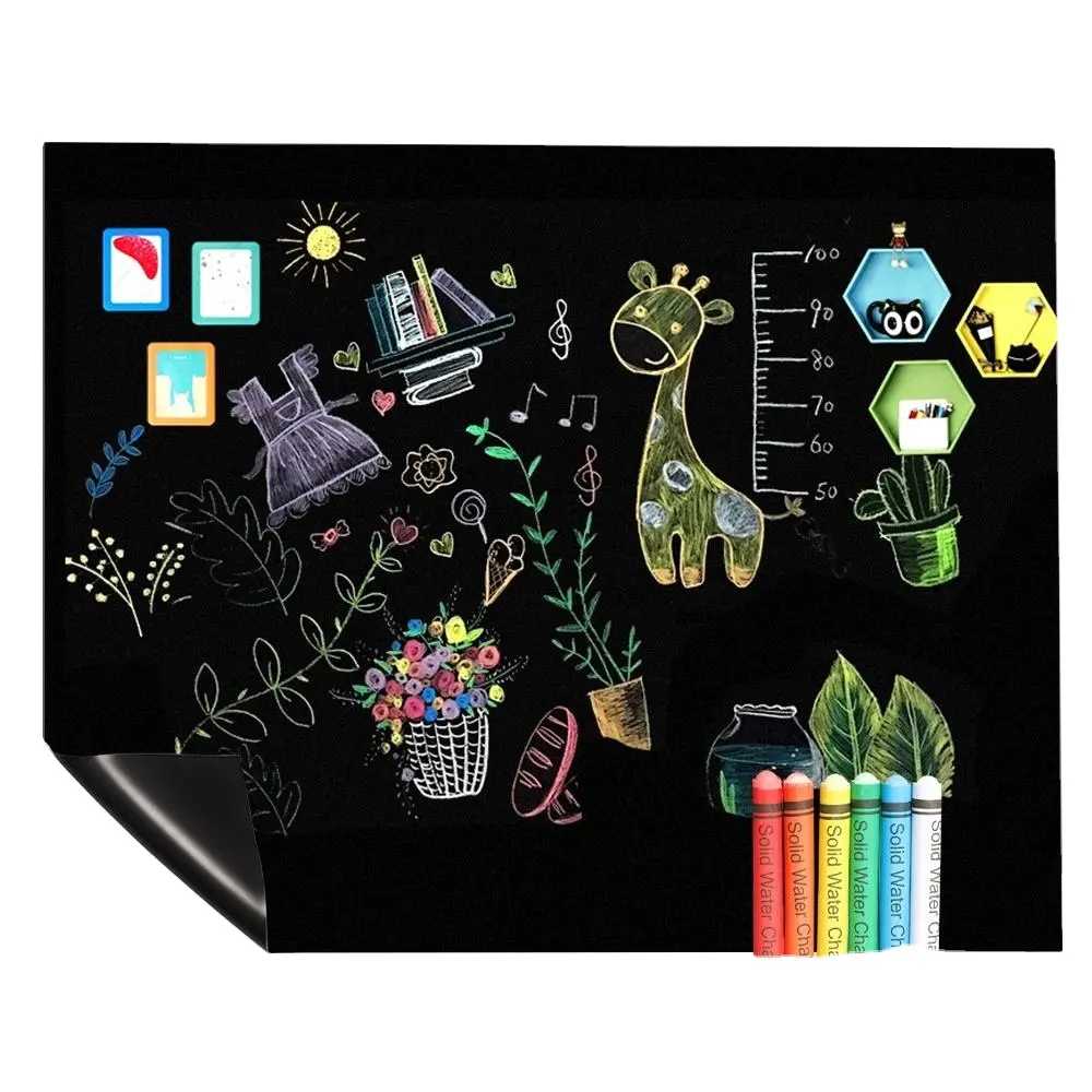 Soft Self- Adhesive Decorative Chalkboard Customized Magnetic Blackboard For Kids Sheet Kids Blackboard