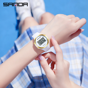 Reloj <span class=keywords><strong>despertador</strong></span> impermeable Sanda 2147 para estudiantes, nueva pantalla de forma electrónica, deporte de lujo de moda <span class=keywords><strong>juvenil</strong></span> multifuncional - Product Image 5