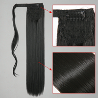 Queue de cheval synthétique lisse résistante à la chaleur D.S Hair de 22 pouces (100g) avec extrémités pleines et épaisses
