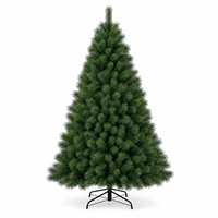 Sapin de Noël MaoSheng avec lumières, en PE+PVC, neige artificielle blanche, LED blanc chaud, décorations, fournisseur OEM personnalisé