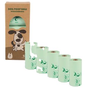 Sacs à déjections canines biodégradables en amidon de maïs, imprimés sur mesure, parfumés ou non parfumés, écologiques - Product Image 1