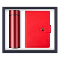 Coffret cadeau d'affaires 2 en 1 avec affichage de la température et flacon à vide pour carnet de notes Coffret cadeau personnalisé pour entreprise