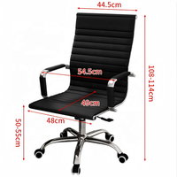 Fauteuil de bureau ergonomique moderne de luxe en cuir blanc, pivotant à 360°, inclinable et réglable en hauteur pour la maison, le bureau ou la chambre.