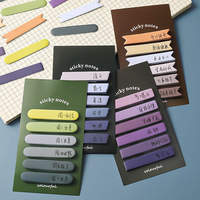 120 pièces/paquet joli dégradé couleur série papier bloc-notes cahier étiquette note collante enfants école bureau N fois bloc-notes