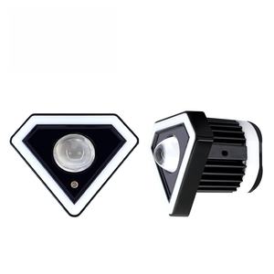 Luces LED Intermitentes de Doble Color para Motocicleta, Faros Delanteros con Forma de Diamante, Luces Auxiliares de Aluminio MO-222 para Motocicleta - Product Image 1