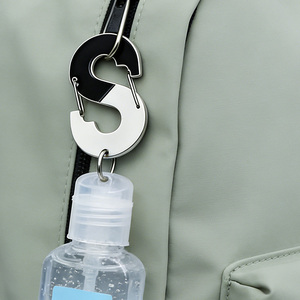 Mousqueton en aluminium chromé double extrémité, robuste, personnalisé, finition émail brillant, avec impression numérique et moulage - Product Image 1