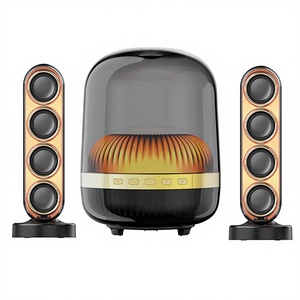 Haut-parleur Bluetooth domestique Kasinuo JH08 60W en gros, BT5.4, Stéréo 3 voies, Subwoofer, Lumière d'ambiance RGB, Entrée AUX USB TF, Lecteur audio de bureau - Product Image 1
