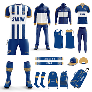 Akilex Kit Calcio Personalizzato con Sublimazione e Ricamo, Divisa Sportiva - Product Image 5