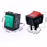 20A 25A 30A lumière DPDT à courant élevé 4 broches 6pin on off DPDT ROCKER SWITCH avec certificat CQC TUV VDE de l'usine réelle