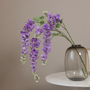 L'alta qualità 100cm di seta glicine artificiale fiore simulato matrimonio soffitto e sala decorazione della parete per alberghi - Product Image 1