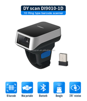 Scanner de codes à barres d'inventaire sans fil avec batterie haute capacité Mobile BT Portable Finger Bar Code Reader