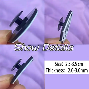 Breloques PVC personnalisées colorées en forme de cœur pour chaussures, accessoires populaires pour la fierté transgenre, décorations de chaussures en gros - Product Image 4