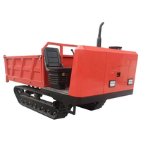Dumper chenillé articulé Xingzhou 3-5 tonnes, nouveau moteur diesel, chenilles en caoutchouc, mécanisme de levage hydraulique en acier inoxydable pour