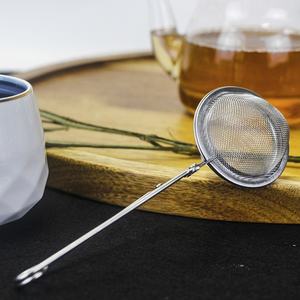 Haute qualité en acier inoxydable maille forme de boule infuseur à thé poignée Design classique passoire à thé filtre Logo personnalisé alimentaire Commercial - Product Image 4