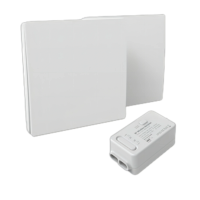 Kit d'interrupteurs lumineux sans fil étanche IP65/IP66, sans batterie, compatible Zigbee et WiFi, 1 récepteur et 2 interrupteurs
