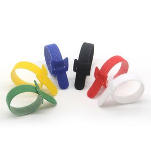 Cintas de Velcro de Nylon Personalizadas en Forma de T para Cables, Cintas de Velcro de Nylon Multicolor en Forma de T con Cabeza de Gato para Cables de Datos - Product Image 2