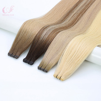 Extensions capillaires chinoises doublement étirées de qualité supérieure, fabriquées en usine, pour usage professionnel en salon, qualité Remy vierge, vente en gros