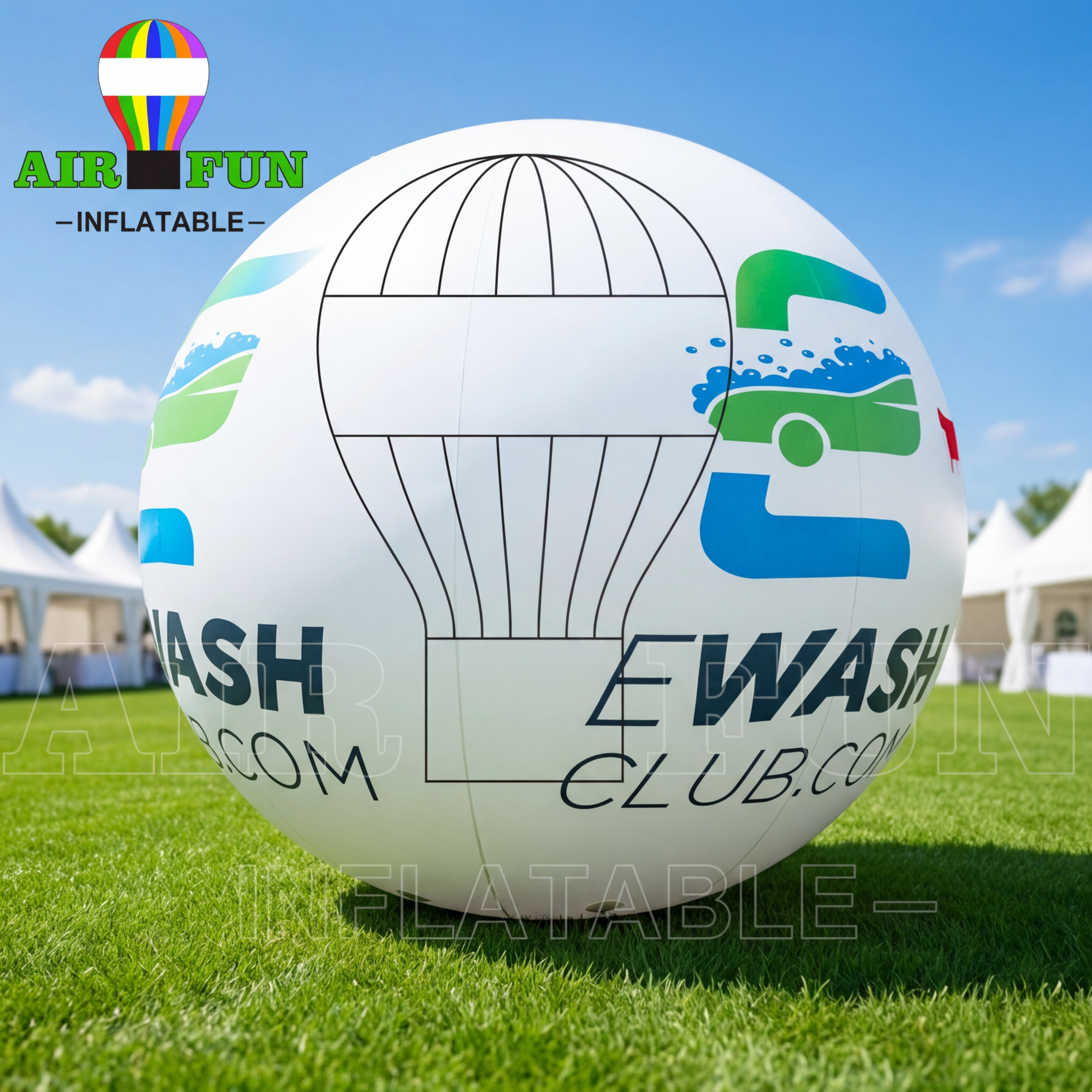Ballon publicitaire géant en PVC gonflable à l'hélium pour